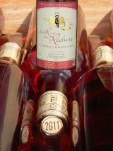 bouteilles de vin rosé chateau des rochers